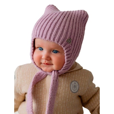 Шапка зимняя для девочки размер 44-46 Наследникъ НВ1037-ОРХ 1